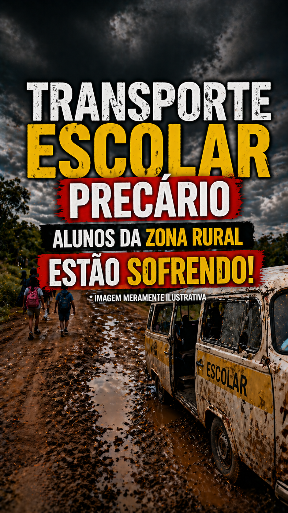 Alunos enfrentam dificuldades para voltar pra casa | Professor vereador Valdson José